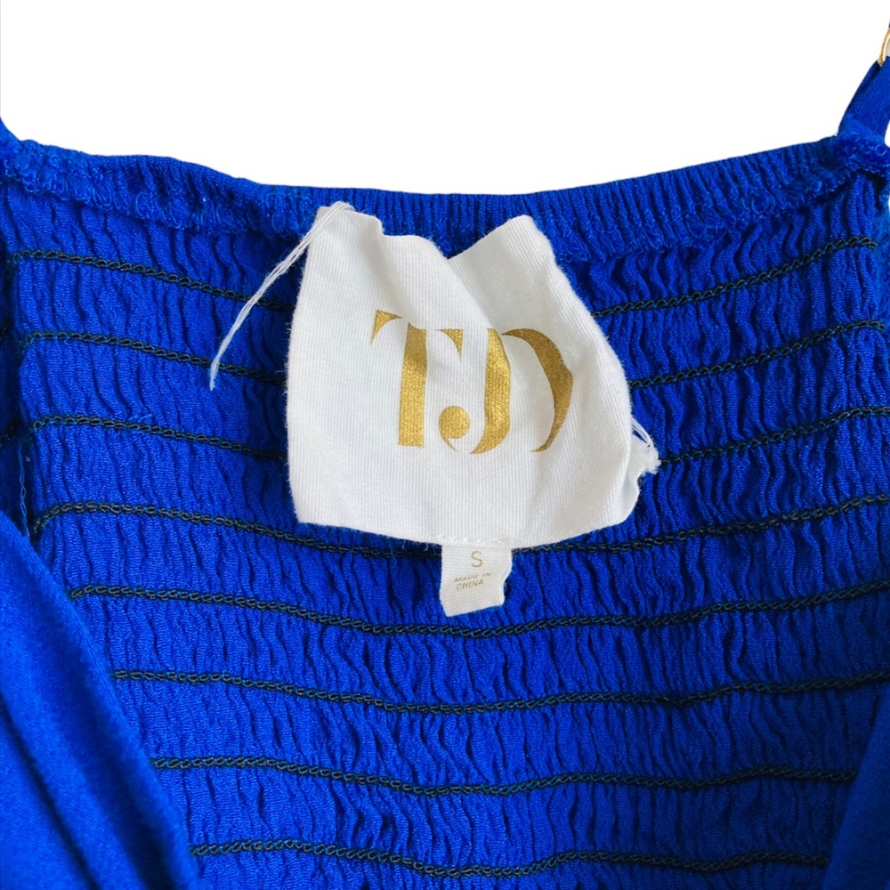 The Jetset Diaries dancing in the moonlight cobalt blue pants small - Picture 3 of 5